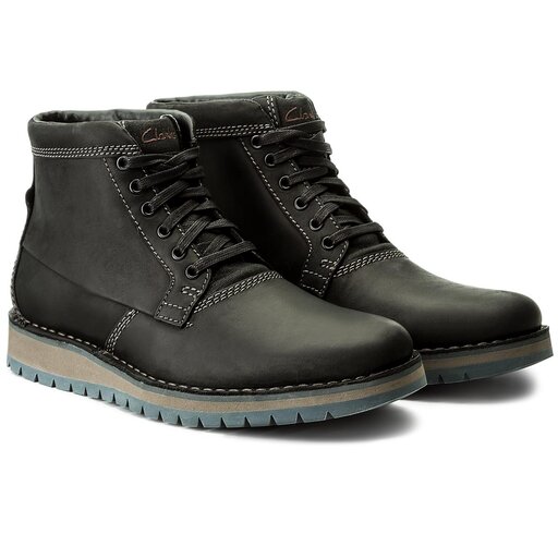 Stivali Clarks Varby Top 261278627 Black Leather escarpe