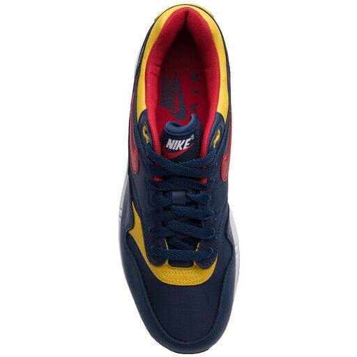 Boty Nike Air Max 1 Premium 875844 403 Navy Gym Red Vivid Sulfur