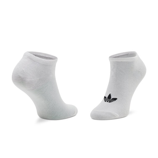 Set di 3 paia di calzini corti unisex adidas Trefoil Liner S20273 Bianco