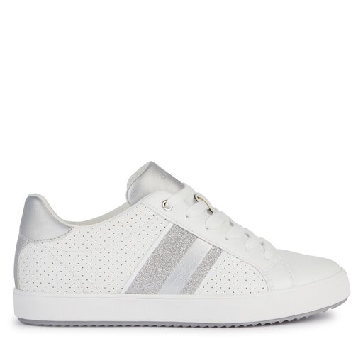 Geox white shoes discount
