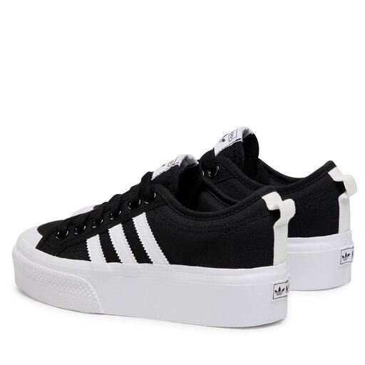 Adidas black platform sneakers hot sale