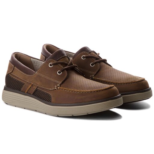 Clarks Chaussures basses Un Abode Step 261326157 Dark Tan Lea