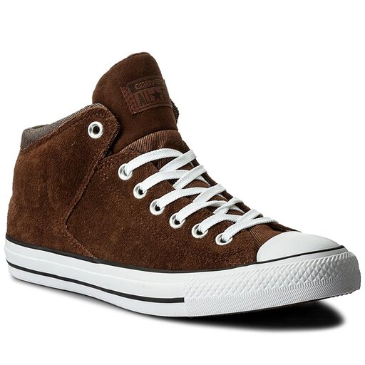 Sneakers Converse Ctas High Street Hi 157500C Dark Clove/Dark Chocolate |  chaussures.fr