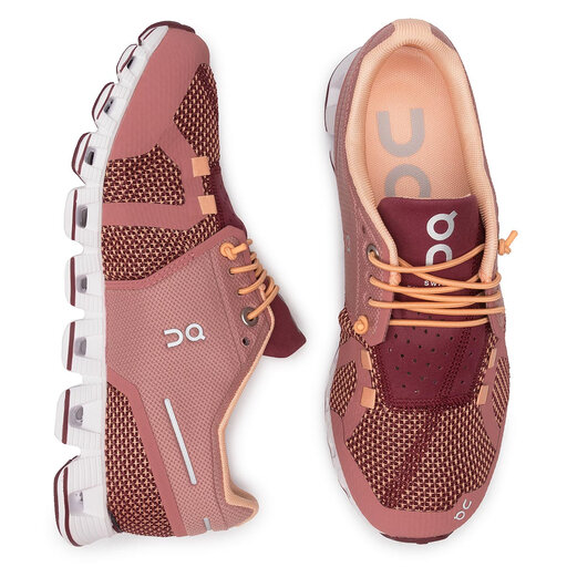 Laufschuhe On Cloud 00019 Dunkelrot de.eschuhe.ch