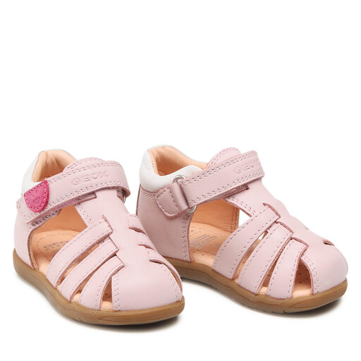Geox® MACCHIA: Sandales à Scratch Beige Bébé Fille