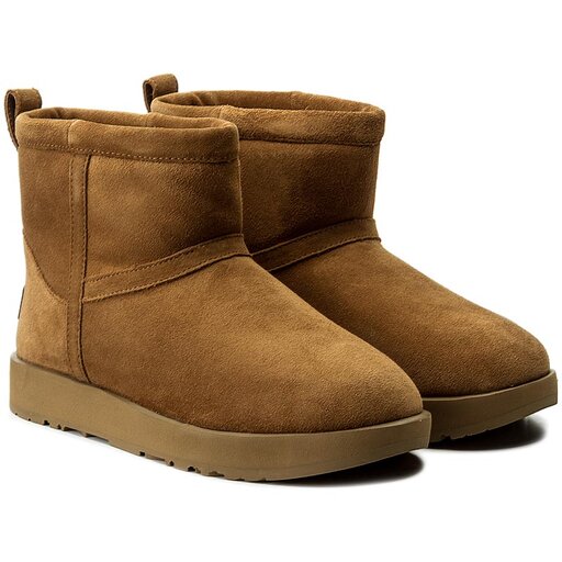 Stivali da neve Ugg W Classic Mini Waterproof 1019643 Marrone