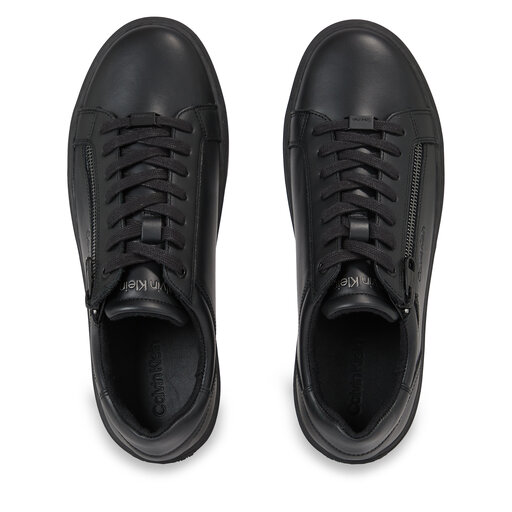 Снікерcи Calvin Klein Low Top Lace Up W/Zip Rubb HM0HM01268 Чорний |  evzuttya.com.ua