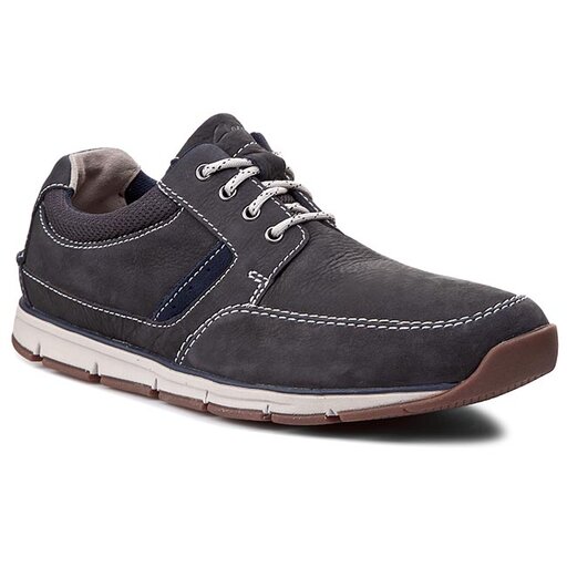 P buty Clarks Beachmont Edge 261057197 Navy Nubuc eobuwie .pl