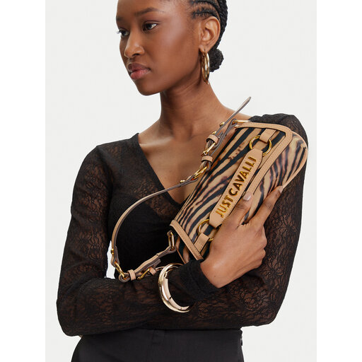 Torebka Just Cavalli 78RA4BI4 ZSB87 Brązowy | eobuwie.com.pl