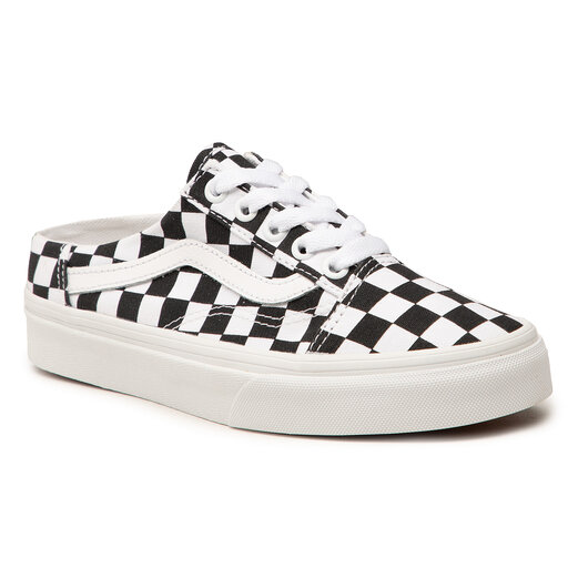 vans checkerboard mule