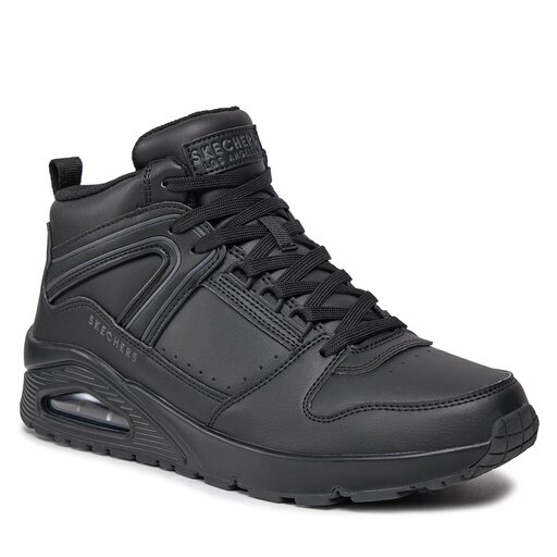 Black high top skechers best sale