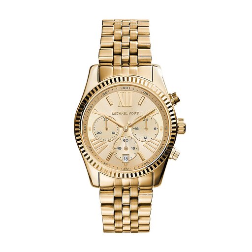 Zegarek Michael Kors Lexington MK7378 Złoty | eobuwie.com.pl