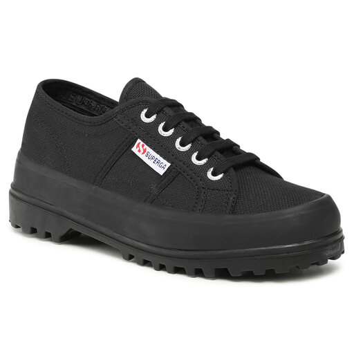 Schnurstiefeletten Superga 2555 Alpina Cotu S00F4B0 Schwarz eschuhe