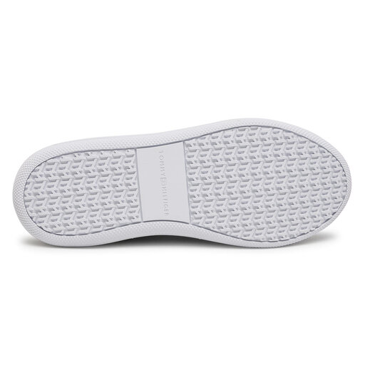 Metallic leather cupsole fw0fw05725 white ybr clearance