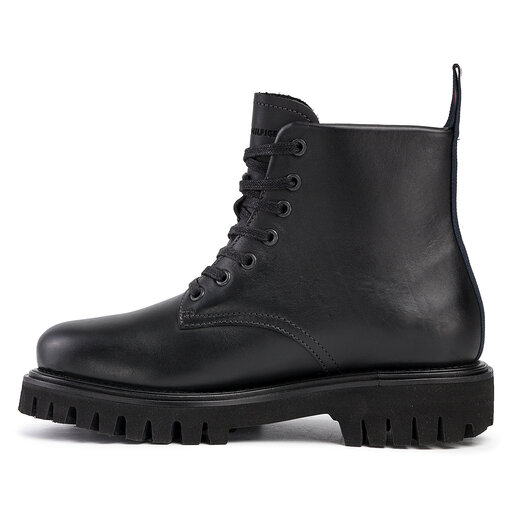 tommy hilfiger chunky combat boots