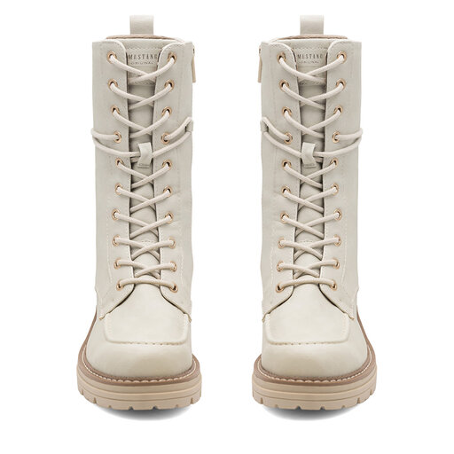 MUSTANG Damen Sneaker In Weiß – Schnürhalbschuh Mit Weichem Textilfutter, Flexibel & Bequem