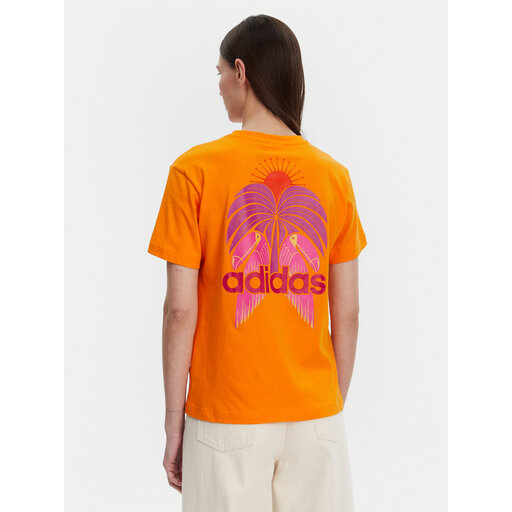 adidas Футболка FARM Graphic JD6293 Оранжевий Regular Fit