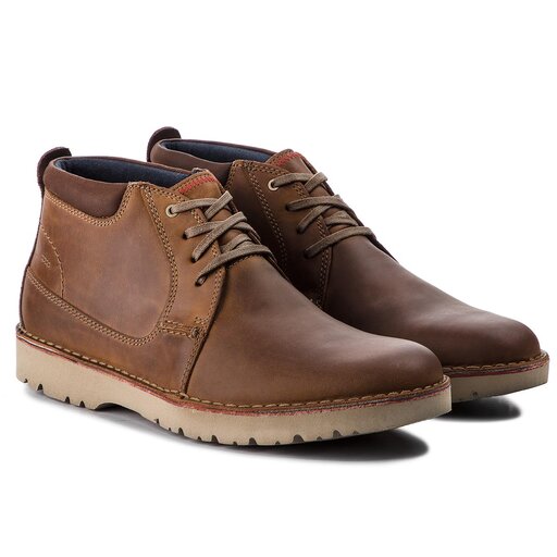 Clarks vargo mid dark tan best sale