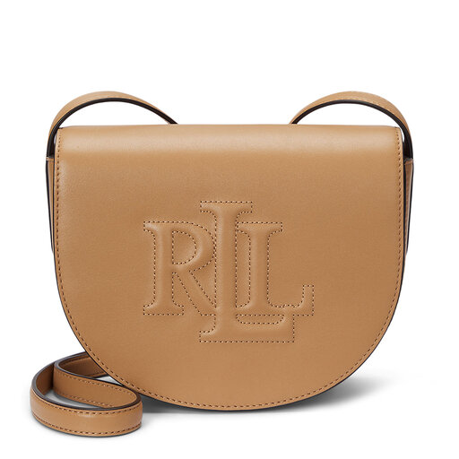 Handtasche LAUREN RALPH LAUREN Witley Leather Medium Embossed Logo Crossbody Bag 431950130008 Braun eschuhe