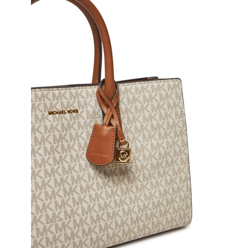 Sac a main MICHAEL Michael Kors Scarlett Medium Signature Logo Satchel 30F4GETS2B Gris chaussures