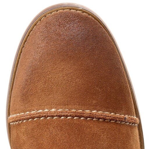 Polobotky Clarks Exton Cap 261077337 Tobacco Suede eobuv.cz