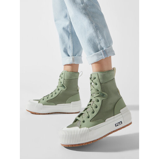 Scarpe da ginnastica Fila Cityblock High Platform Wmn FFW0375.60045 Verde escarpe