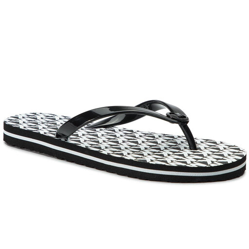 Japonki MICHAEL Michael Kors Mk Flip Flop Stripe Eva 40T9MKFA9Q Blk/Opticwht