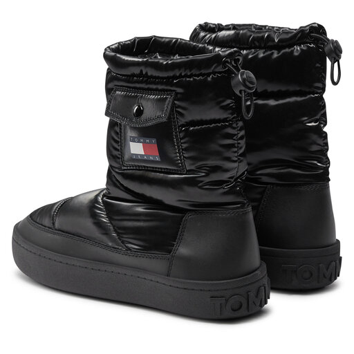 Hilfiger Schnürstiefel Tommy Hilfiger SchnÃ¼rstiefel Black