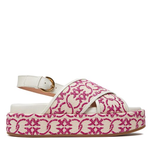 Sandalias Pinko Flores 07 SD0061 T006 Ecru zapatos.es