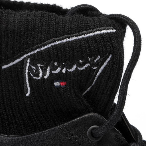 Tommy signature flatform boot en0en00678 black 990 store