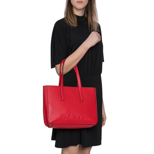 Calvin klein edged shopper sale
