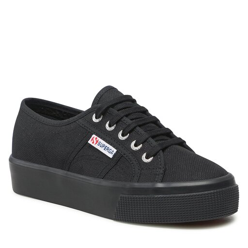 Superga all black new arrivals platform