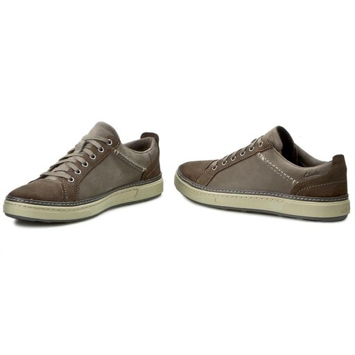 P buty Clarks Lorsen Edge 261200147 Grey Combi Lea eobuwie .pl