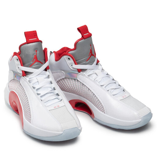 Batai Nike Jordan XXXV CQ4227 100 White/Fire Red/Mettalic Silver •  Www.eavalyne.lt
