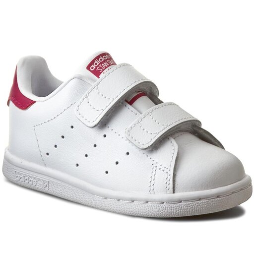 Buty adidas Stan Smith Cf I B32704 Ftwwht/Ftwwht/Bopink | eobuwie.com.pl