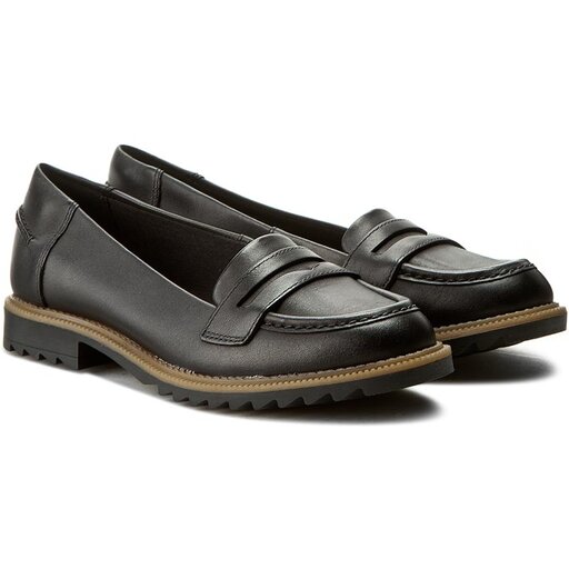 Clarks griffin milly black leather best sale