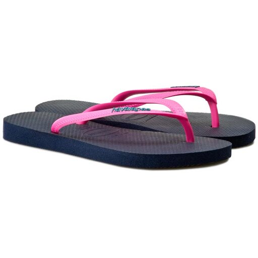 Tongs Havaianas Sl Logo Pop Up 41197875557 Navy Blue Pink