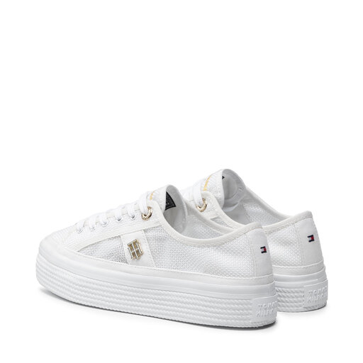 Sneakers Tommy Hilfiger Th Mesh Vulc Sneaker FW0FW05793 Weiß  