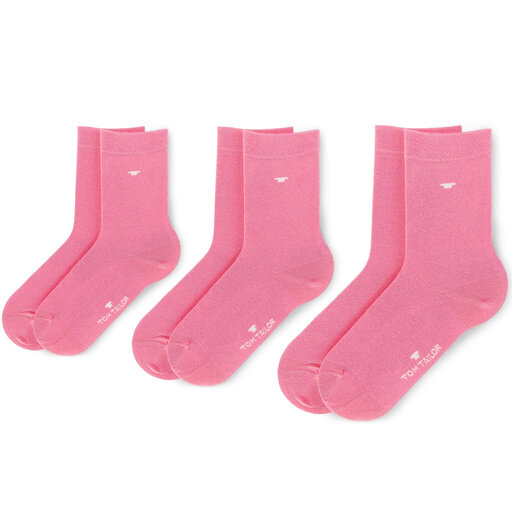 3 pares de calcetines altos para niño Tom Tailor 9203 27-30 Pink 713