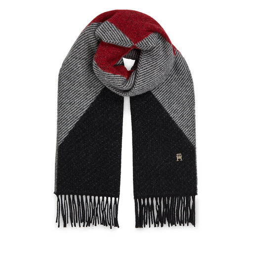 al Tommy Hilfiger Th Evening Fluffy Scarf AW0AW15354 Herringbone