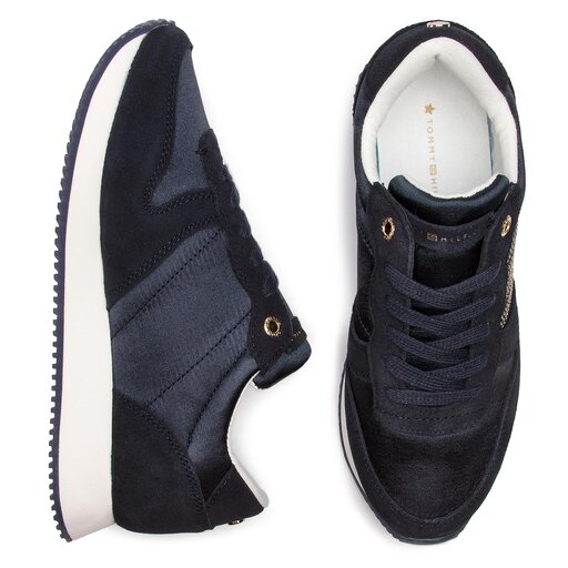 Sneakers Tommy Hilfiger Sparkle Satin City Sneaker FW0FW03991 Midnight 403