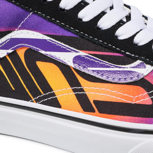 Vans purple outlet flame