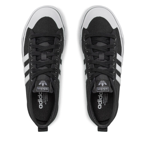 Sneakers aus Stoff adidas Nizza CQ2332 Schwarz