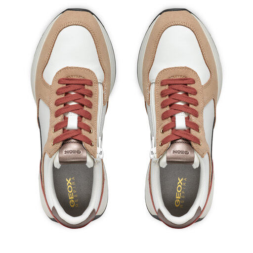Geox Dames D Amabel A Sneakers, zwart, 38 EU