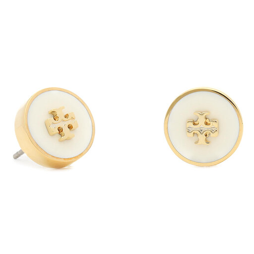 Tory Burch Kira Enamel Circle Stud Earrings