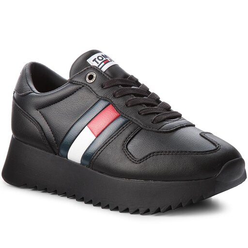 Sneakersy tommy jeans high cleated sneaker enen288 online black 99