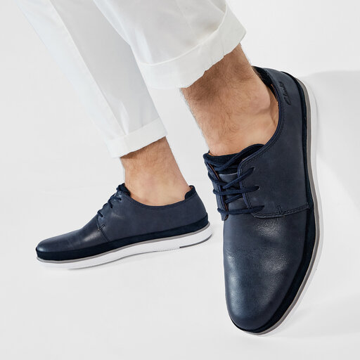 Halbschuhe Clarks Bratton Lace 261596487 Dunkelblau | eschuhe.de display picture 1