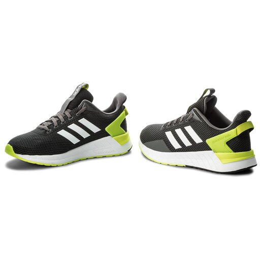 Adidas men's questar ride running shoes - black/white/yellow online