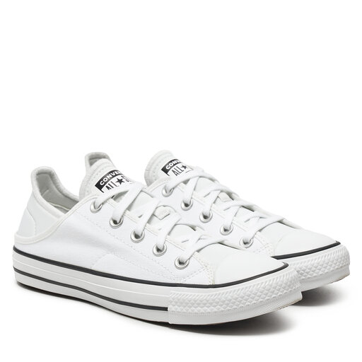 White converse with black stripe 2025