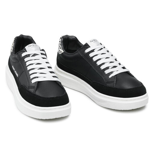 Sneakersy Pepe Jeans Abbey Bass PLS30927 Czarny eobuwie .pl